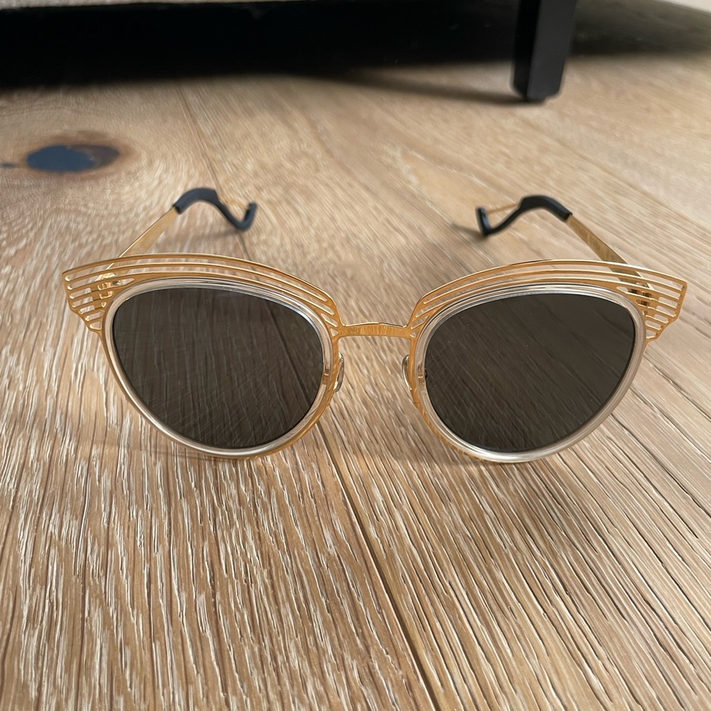 Dior • Enigme 51mm Gold Sunglasses - Picture 10 of 12